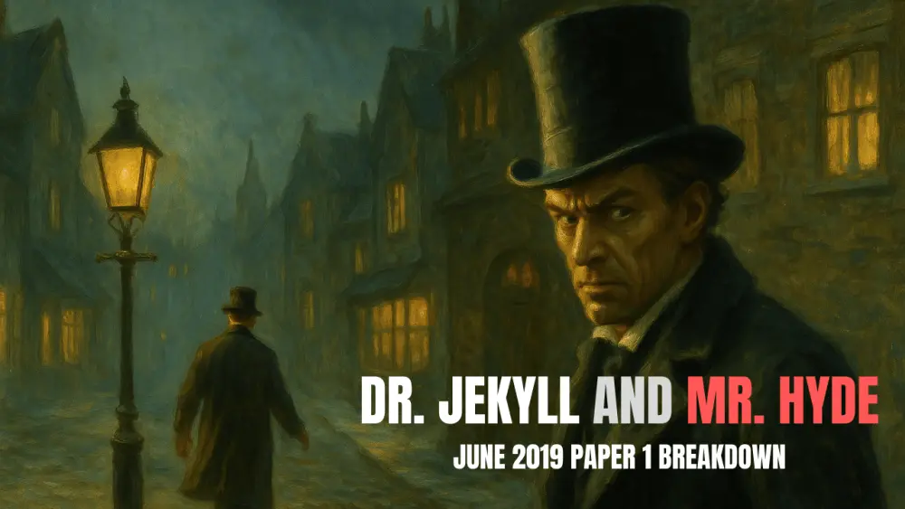 Dr. Jekyll and Mr. Hyde Grade 9 Model Answer June 2019 Paper 1