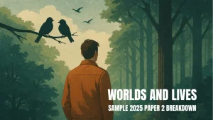 Compare the ways that poets present lives in ‘With Birds You’re Never Lonely’ and one other poem from ‘Worlds and Lives’