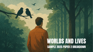Compare the ways that poets present lives in ‘With Birds You’re Never Lonely’ and one other poem from ‘Worlds and Lives’